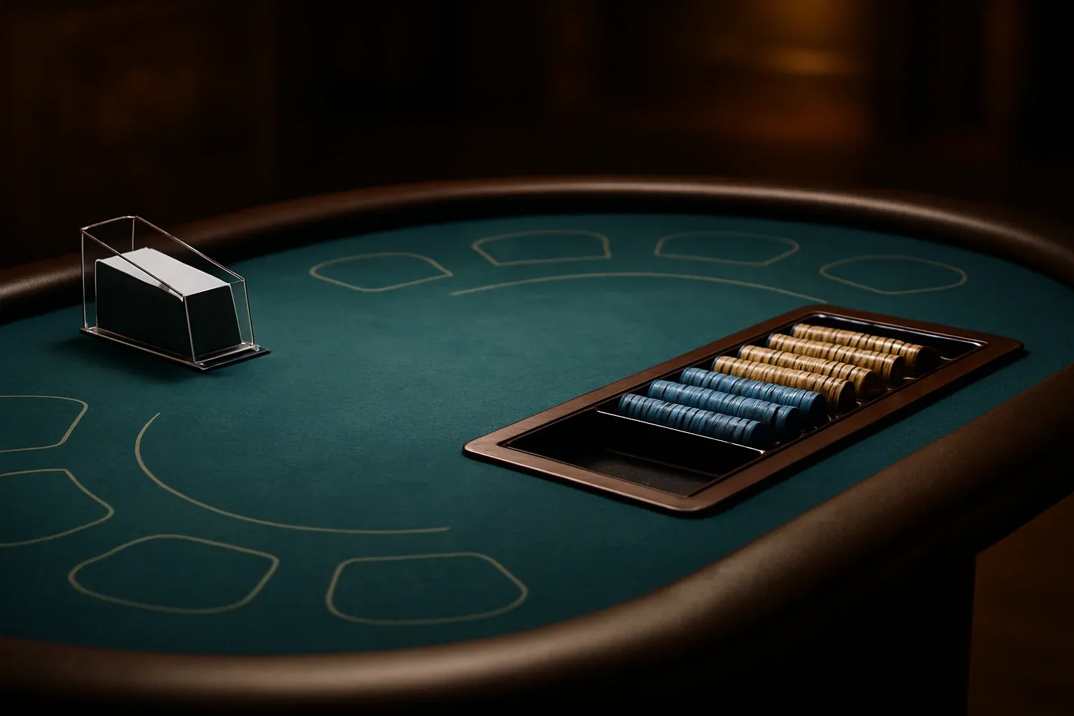 Ultra-realistic live blackjack table in premium Philippine casino studio lighting